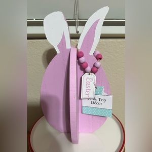 Easter Pink Rabbit Tabletop Decor